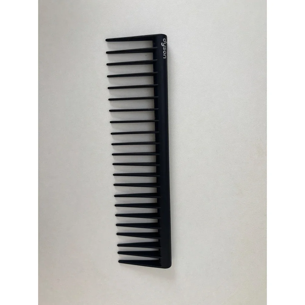 Dyson Detangling Comb Black Nickel Wide Tooth Hair Styling Tool